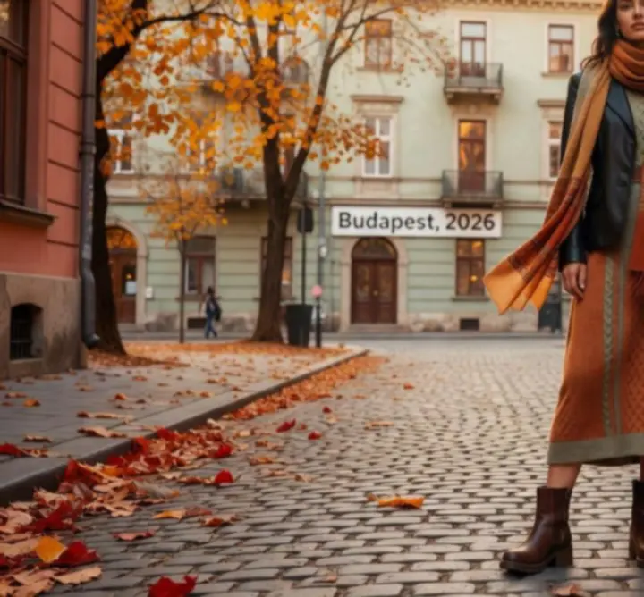 Őszi rétegezett szett bokacsizmával és sállal
